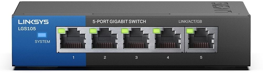 Linksys LGS105 Unmanaged 5-port Desktop Gigabit Switch /Retail box